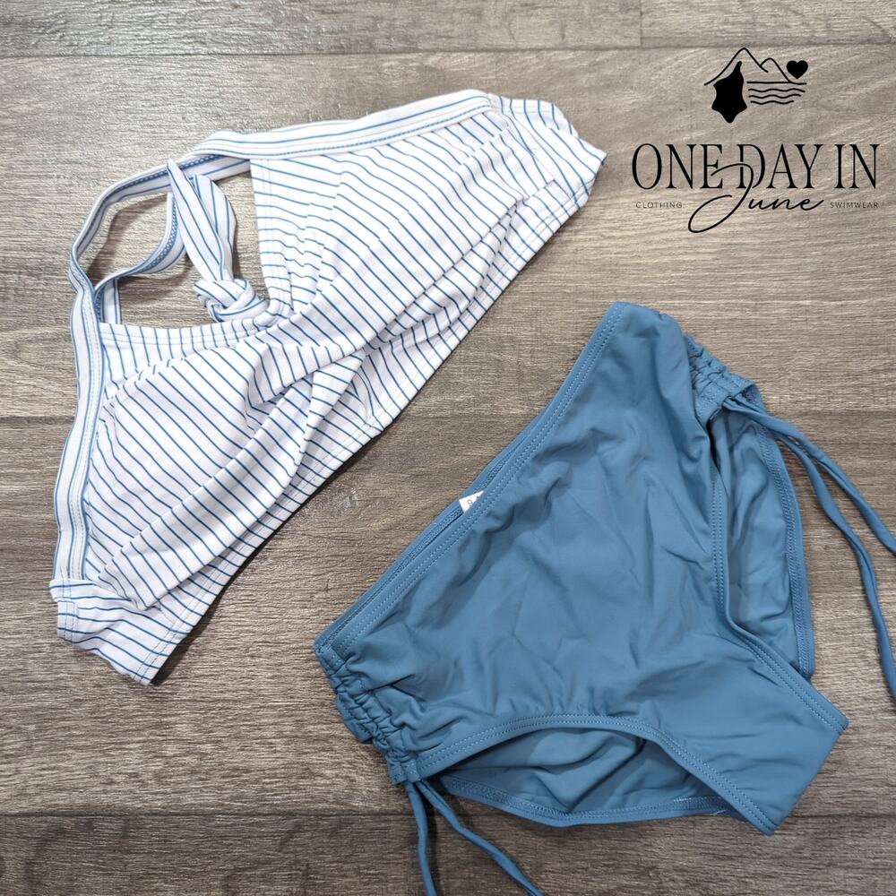 Aleumdr Cross Front Bikini Swimsuit Size 9-10Y